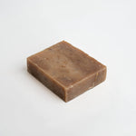 Oat Milk Honey Soap Bar - unwrapped bar, top angled view | Our Phoenix Rise