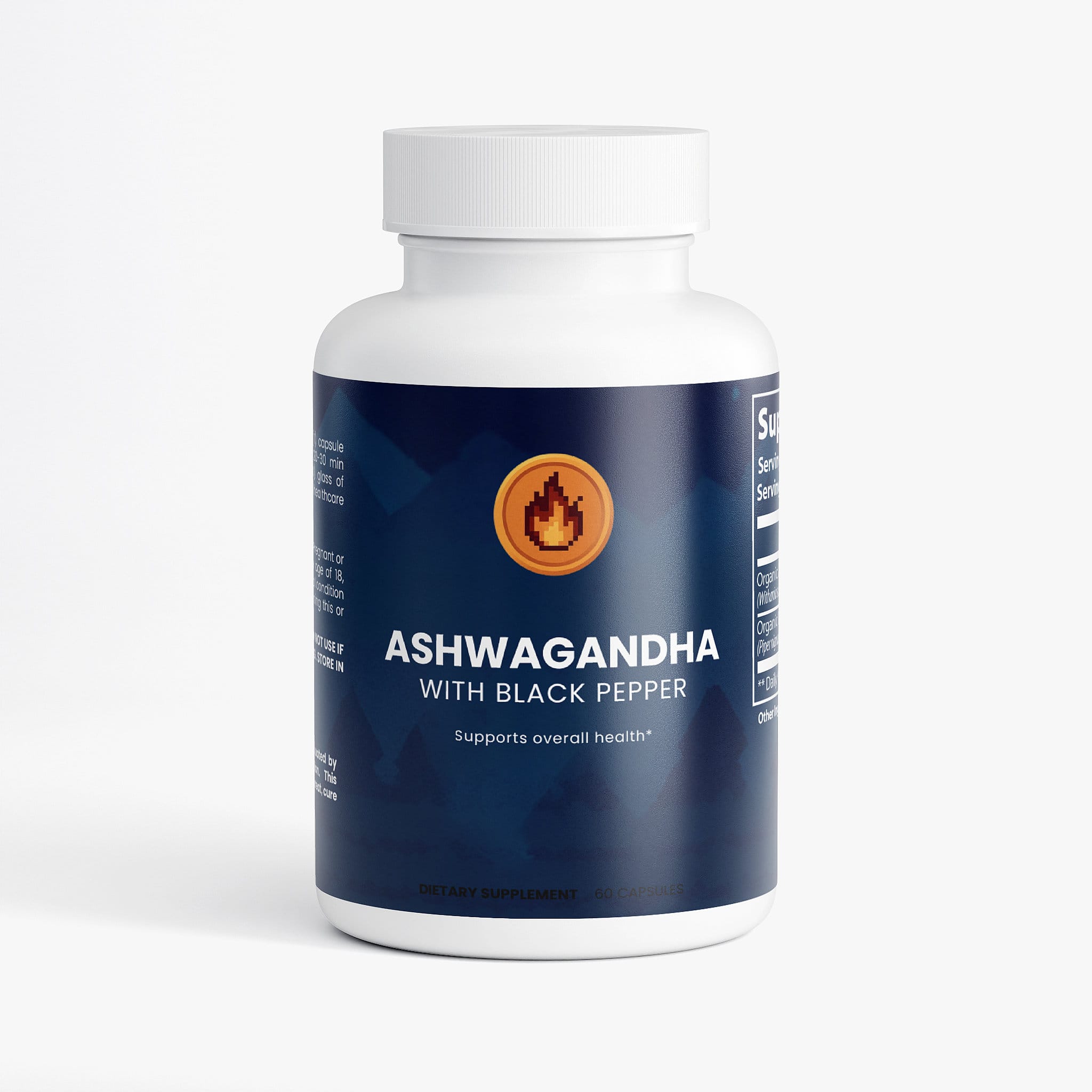 Ashwagandha with Black Pepper Capsules 60 Count