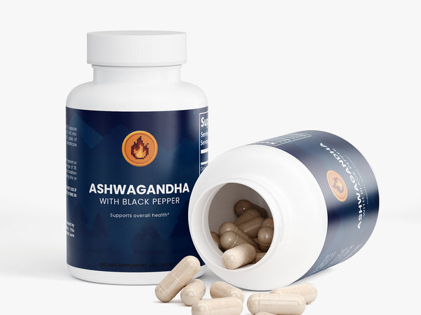 Ashwagandha Capsules 60ct, Stress Relief, Adaptogen Calm