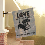 Dachshund Garden Banner | Dog Lover's Decor, Pet Memorial, Yard Sign, Outdoor Flag, Unique Home Gift