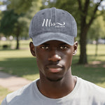 Mrs Est 2024 Baseball Cap - Denim Gray side view | Our Phoenix Rise