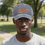 Wifey Est 2024 Denim Baseball Cap - side profile, Khaki | Our Phoenix Rise