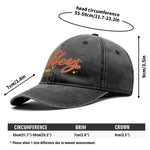 Wifey Est 2024 Denim Baseball Cap - back view with adjustable strap, Denim-Black | Our Phoenix Rise
