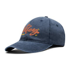 Wifey Est 2024 Denim Baseball Cap - side profile, Navy | Our Phoenix Rise