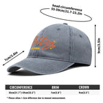 Hubby EST 2024 Baseball Cap - Detailed stitching on brim, black denim | Our Phoenix Rise
