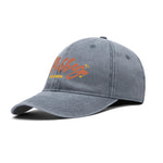 Hubby EST 2024 Baseball Cap - Angled view from above, black denim | Our Phoenix Rise