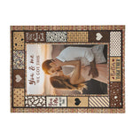 Personalized Couple Photo Blanket - "You & me we got this" text detail | Our Phoenix Rise