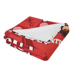 Personalized Valentine's Couple Love Flannel Blanket - Full design spread | Our Phoenix Rise