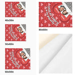 Personalized Valentine's Couple Love Flannel Blanket - 'Covered in a Blanket of Love' text detail | Our Phoenix Rise
