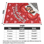 Personalized Valentine's Couple Love Flannel Blanket - Corner detail | Our Phoenix Rise