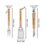 Personalized Grilling Tool Set - product dimensions and features graphic | Our Phoenix Rise