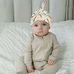 Personalized Carrot Baby Blanket Hat Headband Set - Unfolded carrot print flannel blanket | Our Phoenix Rise