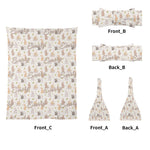 Personalized Bunny Baby Blanket Set - Blanket texture detail | Our Phoenix Rise