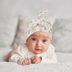 Personalized Bunny Baby Blanket Set - Baby wearing matching beanie hat | Our Phoenix Rise