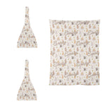 Personalized Bunny Baby Blanket Set - Blanket pattern detail | Our Phoenix Rise