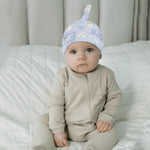 Personalized Baby Bunny Blanket Beanie Set - Flat lay of bunny design blanket | Our Phoenix Rise