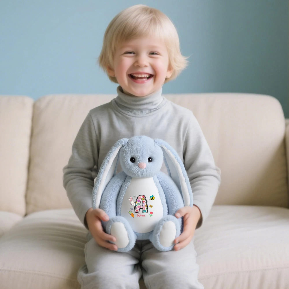 Personalized Easter Bunny Plush Toy - Custom Name Gift