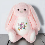 Personalized Easter Bunny Plush Toy - Blue back view | Our Phoenix Rise