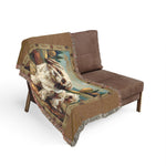 Shih Tzu Woven Blanket – Cozy Dog Throw with Scenic Backdrop