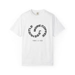 Hustle  Less , More Coffee T-Shirt — "take a sip" Minimal Graphic Tee