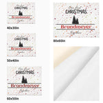 Personalized Our First Christmas Flannel Blanket - 'Our First Christmas' text detail | Our Phoenix Rise
