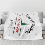 Personalized First Christmas BlanketMade in the USA Detailed View 4 | Our Phoenix Rise
