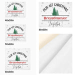 Personalized First Christmas BlanketMade in the USA Detailed View 7 | Our Phoenix Rise