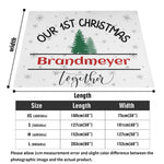 Personalized First Christmas BlanketMade in the USA Detailed View 8 | Our Phoenix Rise