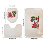 Not Today Santa Christmas Bathroom Rug Set - detailed dimensions of each piece | Our Phoenix Rise