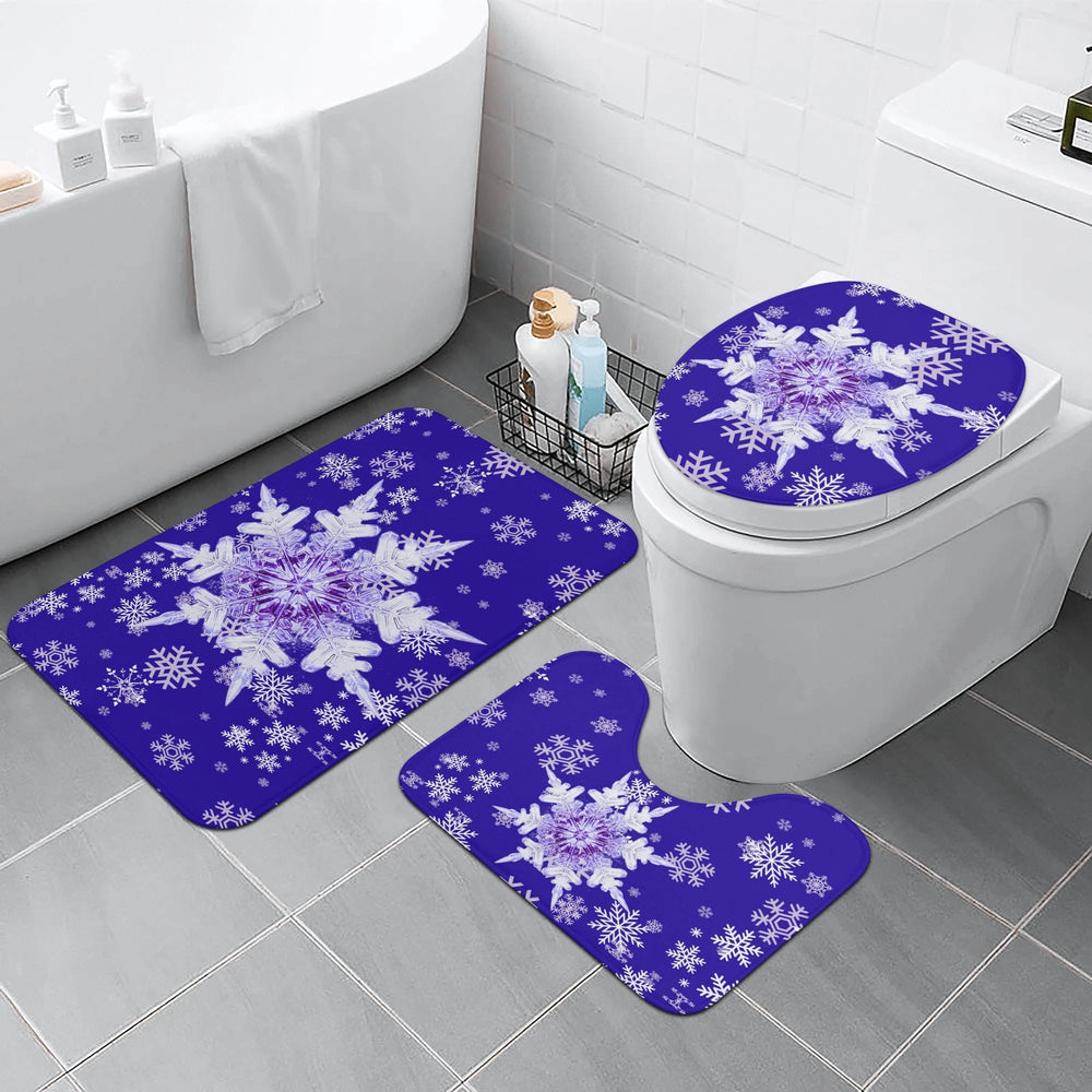 Winter Snowflake Bathroom Decor Set