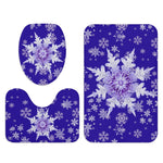 Winter Snowflake Bathroom Decor Set - Flat Lay View | Our Phoenix Rise