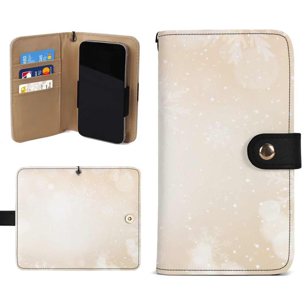 Winter Snowflake Phone Wallet Case S M