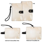 Winter Snowflake Phone Wallet Case - Front closed, top down view | Our Phoenix Rise