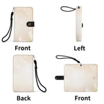 Winter Snowflake Phone Wallet Case - Back closed with snowflake pattern | Our Phoenix Rise