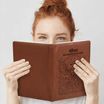 Personalized Phoenix Growth Journal - Close up of engraved phoenix design | Our Phoenix Rise