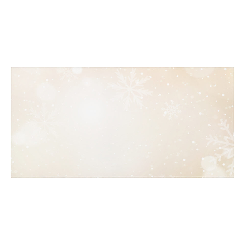 Beige Winter Snowflake Tablecloth