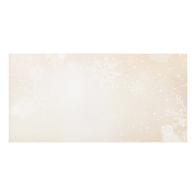 Beige Snowflake Table Runner Winter Holiday Table Decor Main Perspective | Our Phoenix Rise