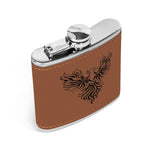 Personalized Phoenix Flask - Angled View on White Background | Our Phoenix Rise