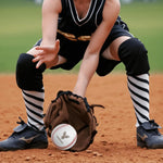Personalized Good Luck Engraved Baseball - On Dirt Near Catcher | Our Phoenix Rise