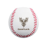Personalized Good Luck Engraved Baseball - Engraving Detail | Our Phoenix Rise