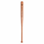 Personalized Mini Wooden Baseball Bat - Full length side view with natural wood grain | Our Phoenix Rise