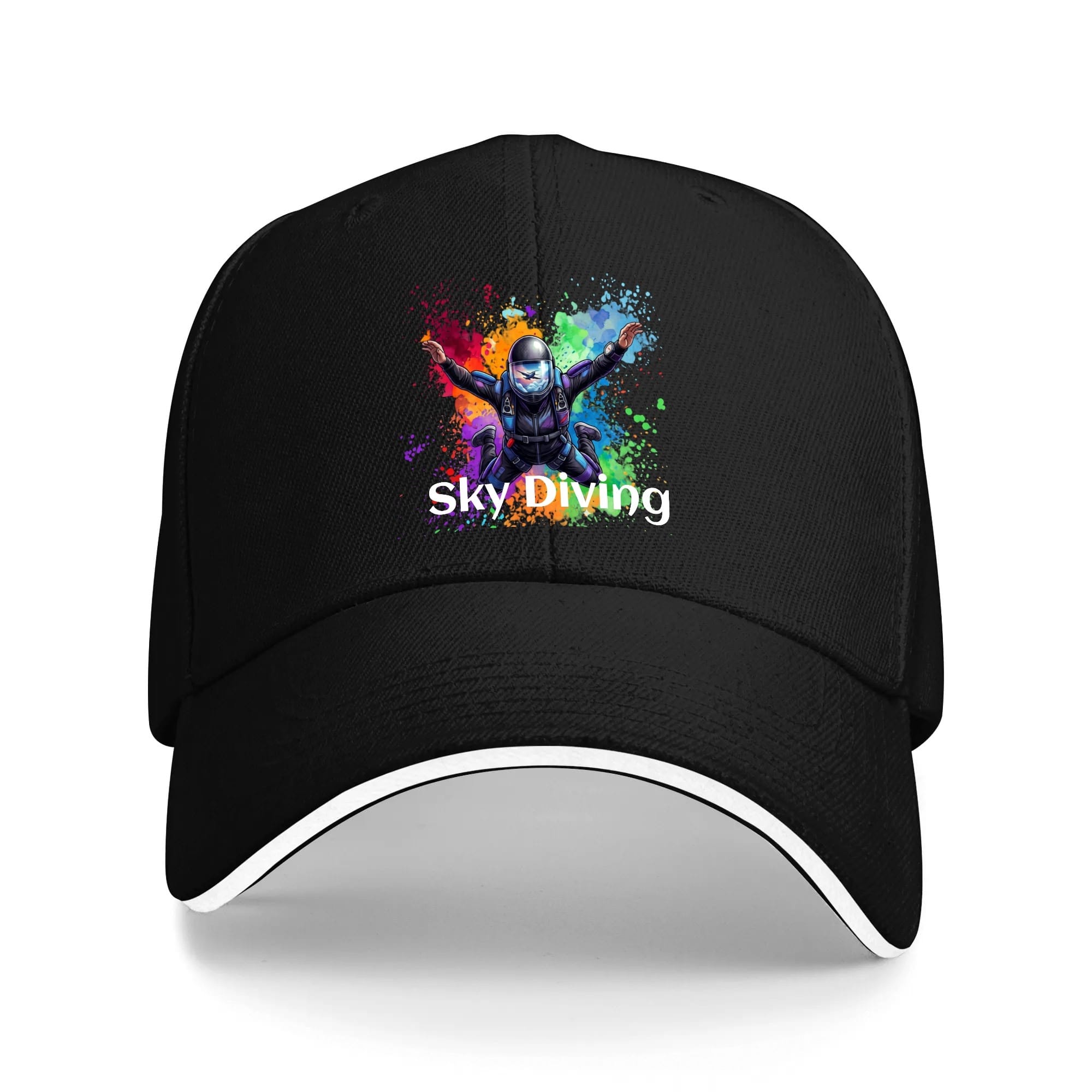 Sky Diver Unisex Adjustable Baseball Cap with Custom Print for Outdoor Adventure