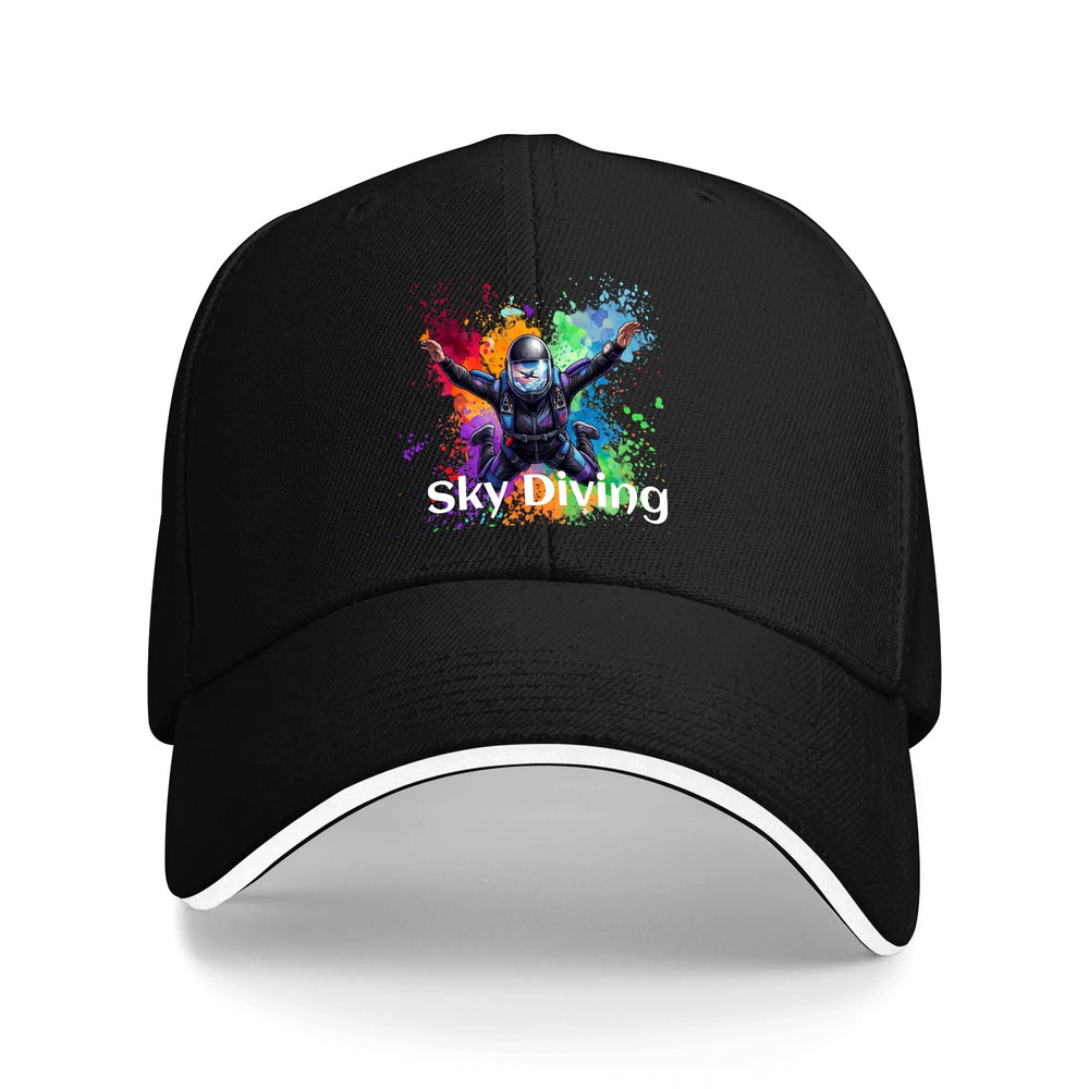 Sky Diver Unisex Adjustable Baseball Cap with Custom Print for Outdoor Adventure