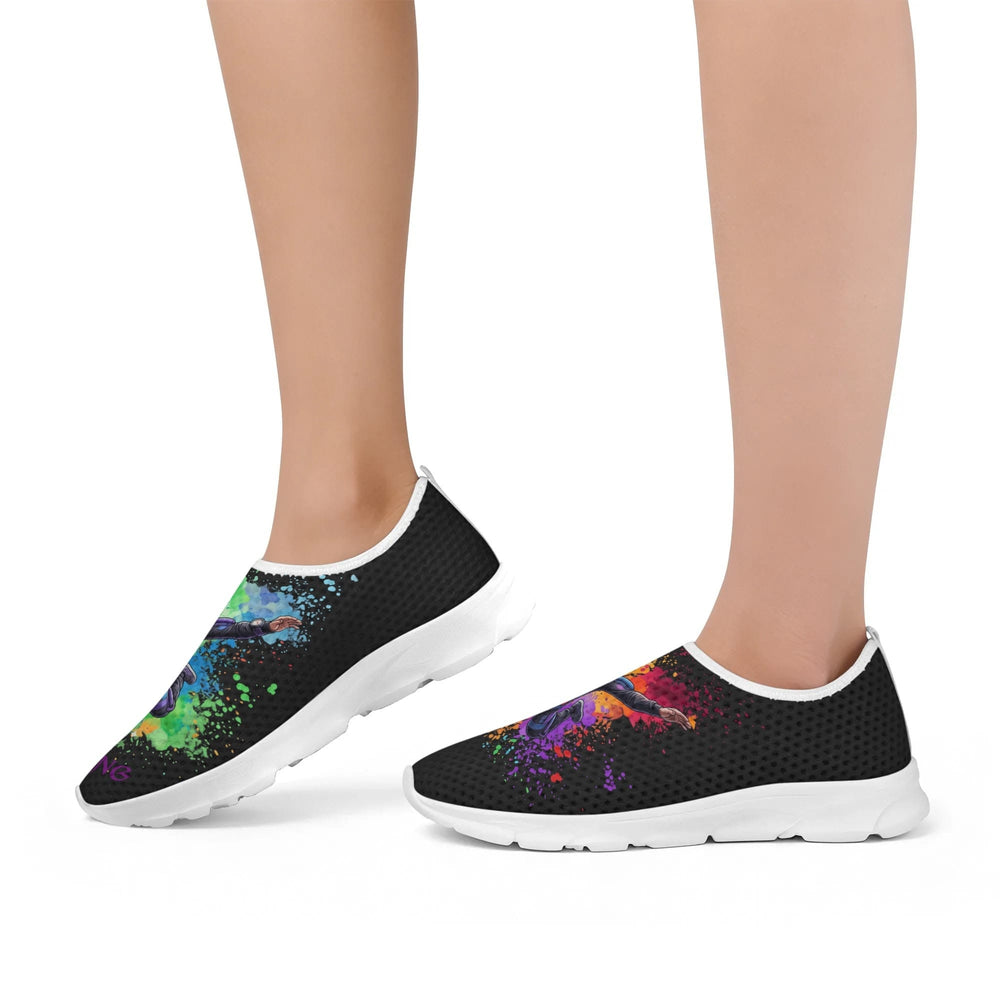 Comfortable Black Slippers for Adults, Sky Diver Style Home Shoes with Anti-Slip Sole