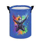 Skydiver Laundry Basket - Front angled view showing design | Our Phoenix Rise