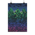 Abstract Mountain Matte Vertical Poster 2025 - Iron Phoenix GHG