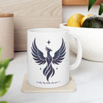 Winged Phoenix Ceramic Mug — Gothic Phoenix Coffee Cup (11oz & 15oz)