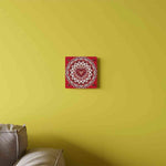 Red Heart Mandala Acrylic Wall Art Panels - Vibrant Home Decor - Iron Phoenix GHG