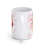 Valentines Teddy Bear Coffee Mug 15oz White - View 4 | Our Phoenix Rise