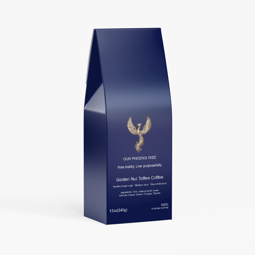 Golden Nut Toffee Coffee - Brazilian Medium Roast | Whole Bean Ground